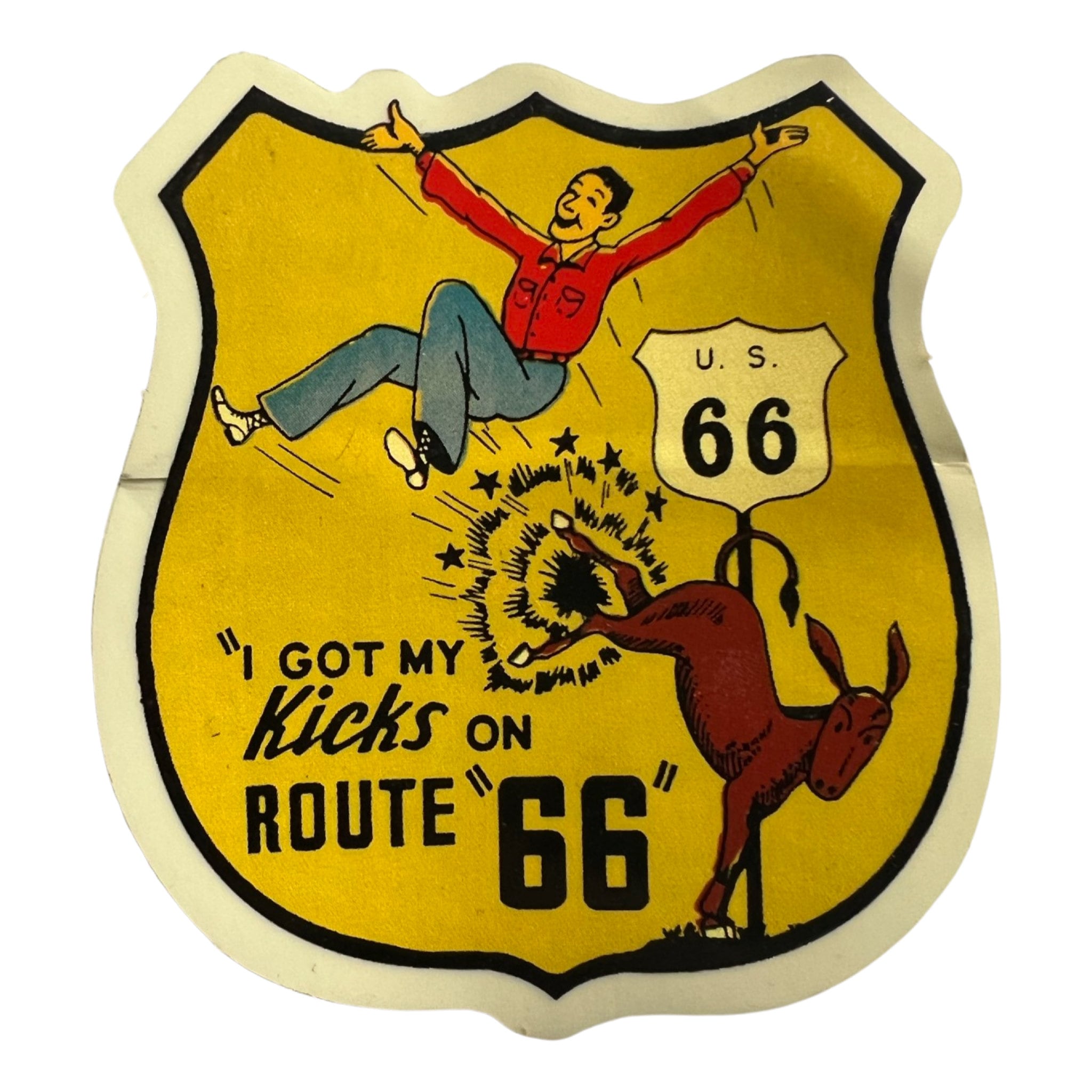 I Got My Kicks on Route 66 Sticker