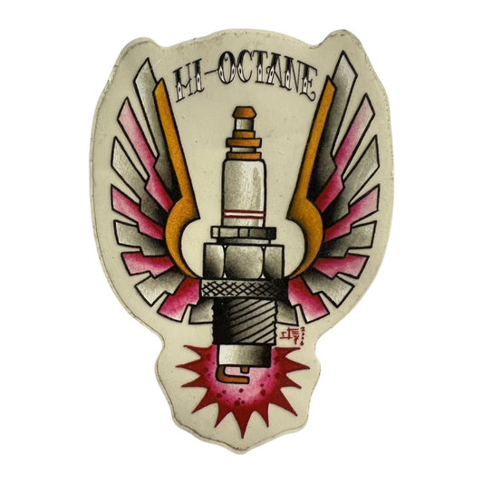 Hi-Octane Spark Plug Sticker