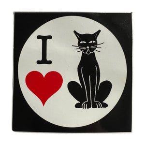 I Love Cat* Sticker