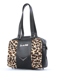 Carry All Tote Matte Black and Leopard