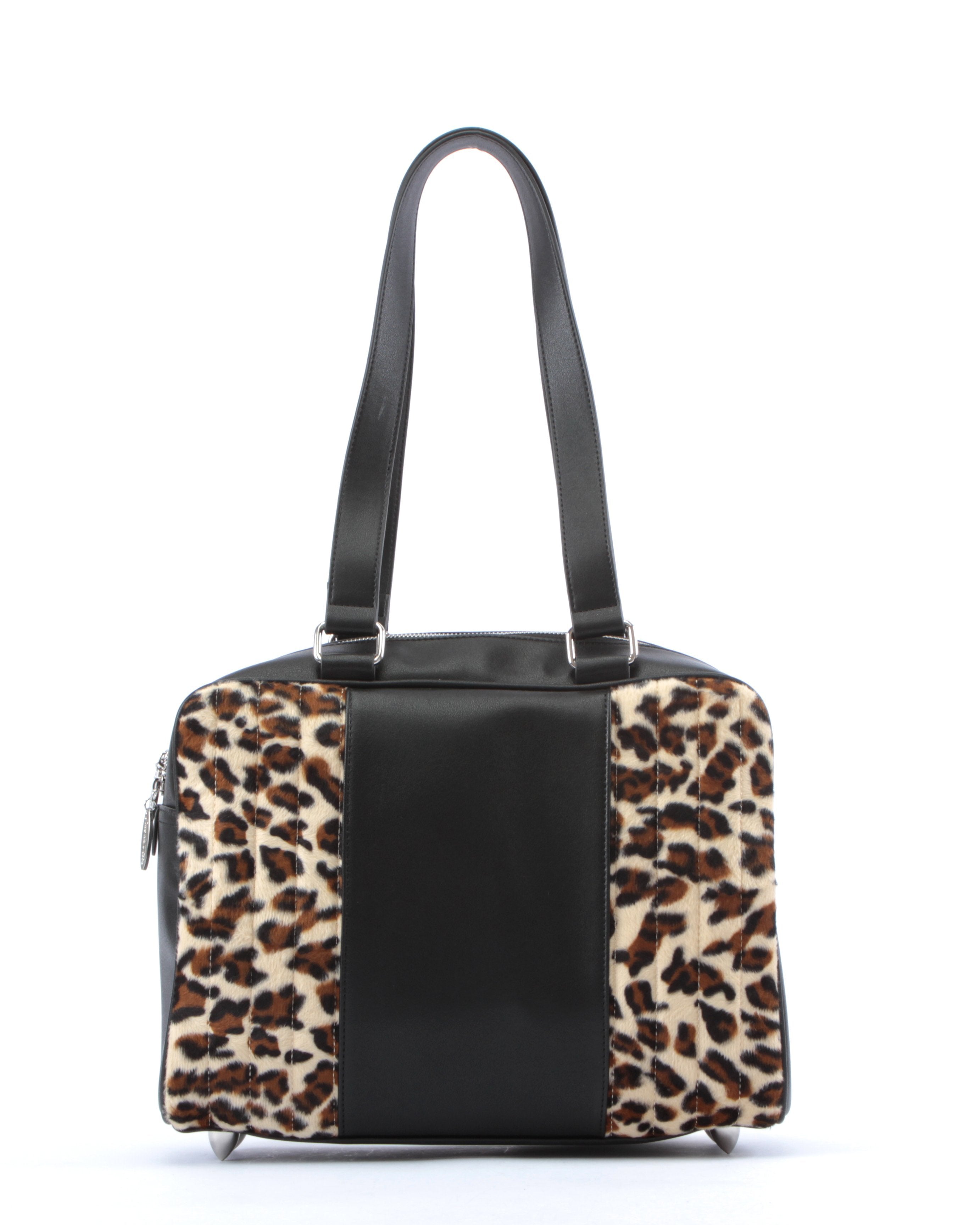 Carry All Tote Matte Black and Leopard