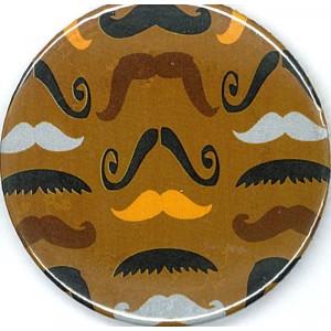 Mustache Compact Mirror
