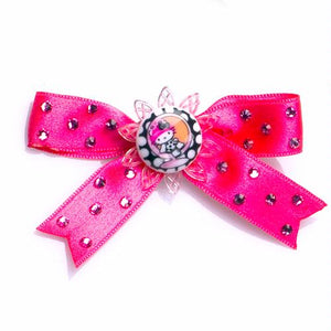 Pink Head Mod Satin Bow - Pink