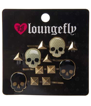 Geo Skull With Studs Hair Pin