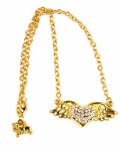 Gold Bling Wild at Heart Necklace