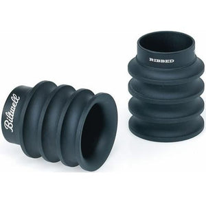 Black Ribbed Exhaust Tips