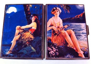 Hula Girl Card Case