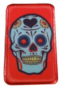 Sugar Skull on Red Patch