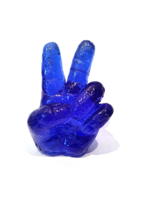 Peace Sign Shift Knob - Blue