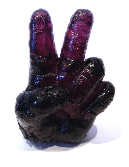 Peace Sign Shift Knob - Purple