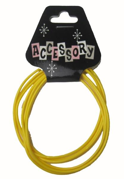 Yellow Rubber Bracelets